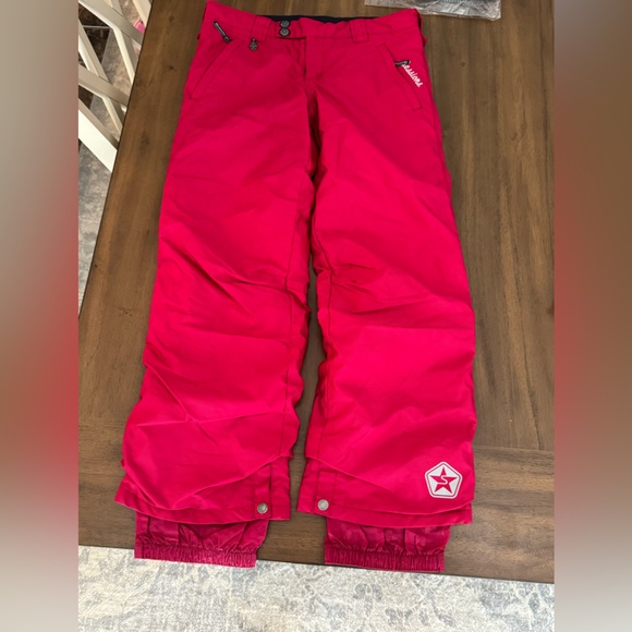 Sessions Red Embroidered Ski Snowboard Pants Size XL - Picture 7 of 12